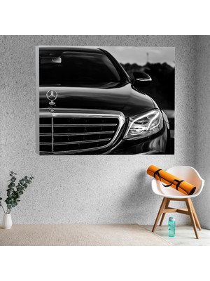 Deko Gonya Mercedes E Serisi Araba Temalı Dekoratif Kanvas Tablo