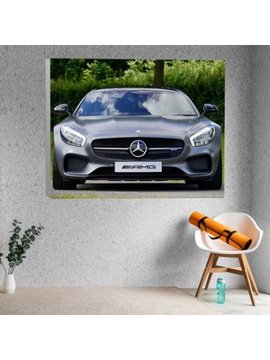 Deko Gonya Mercedes Araba Amg Serisi Temalı Dekoratif Kanvas Tablo