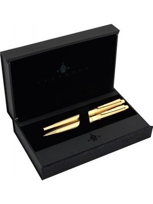 Steelpen Uranus Dolma & Tükenmez Kalem Seti Desenli Gold 527