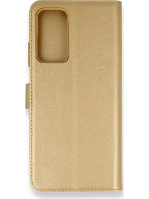 Nevarium Xiaomi Mi 10T Pro Kılıf Kapaklı Cüzdan Standlı - Gold
