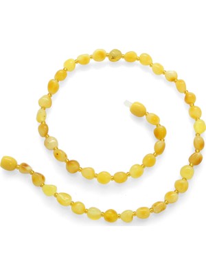 Tesbihane Multi Color Damla Kehribar Taşlı Bebek Diş Kolyesi