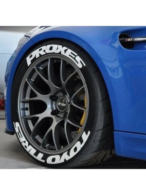 Hep 8 Adet Proxes Toyo TIRES3D Lastik Yazısı Proxes  Toyo Tires Lastik Yazısı 3D Lastik Yazısı