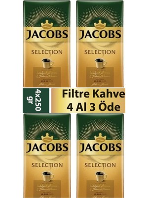 Jacobs 1 kg Filtre Kahve Vakum Paket Menşei Türkiye Özel Kavrulmuş Yoğun Aroma