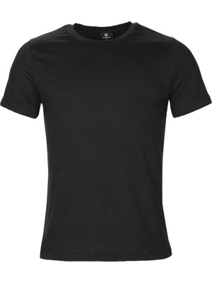 Lumberjack AS00541793 100581714 CT102 Basic C Neck Lumberjack Erkek T-Shirt Siyah