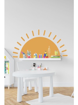 Msticker Küllü Sarı Güneş Çocuk Bebek  Odası Duvar Sticker (58X100 Cm)