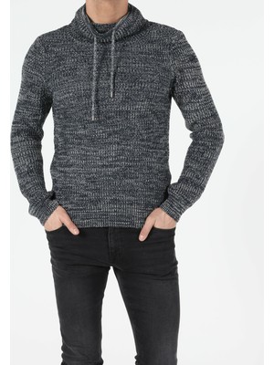 Colin's Slim Fit Sal Yaka Erkek Mavi Kazak