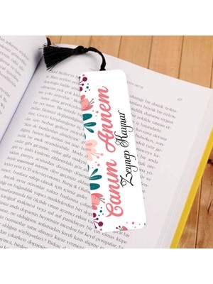Hediyesec Canım Annem Tasarımlı Isme Özel Kitap Ayracı