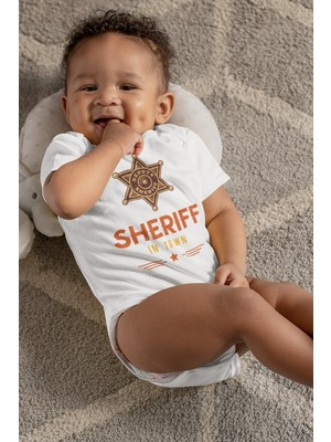 Limon Sherıff In Town Desenli Kısa Kol Erkek Body