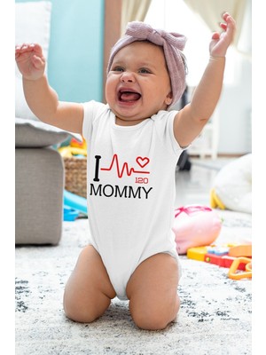 Limon I Love Mammy 120 Desenli Kısa Kol Unisex Body
