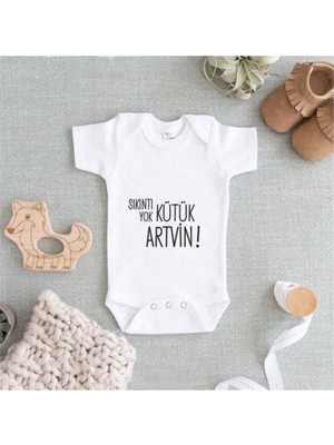 Limon Baskılı Beyaz Zıbın