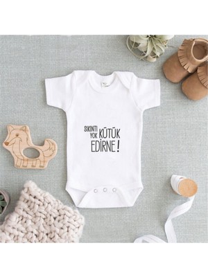 Limon Sıkıntı Yok ! Beyaz Baskılı Zıbın