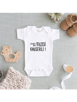 Limon Beyaz Baskılı Zıbın