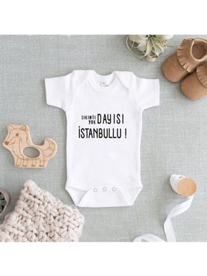 Limon Beyaz Baskılı Zıbın