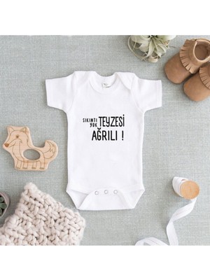 Limon Sıkıntı Yok ! Beyaz Baskılı Zıbın