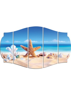 Renkselart Yaz Tatil Kokteyl Mdf TABLO-0778 (Model C)