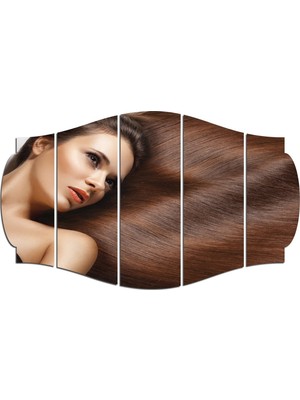 Renkselart Kadın Saç Modeli Kuaför Mdf TABLO-1006 (Model C)