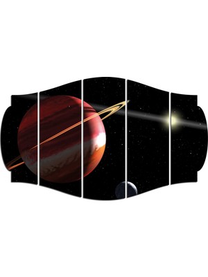 Renkselart Uzay Gezegenler Mdf TABLO-0913 (Model C)