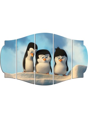 Renkselart Penguen Mdf TABLO-1867 (Model C)