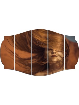 Renkselart Kadın Saç Modeli Kuaför Mdf TABLO-1031 (Model C)