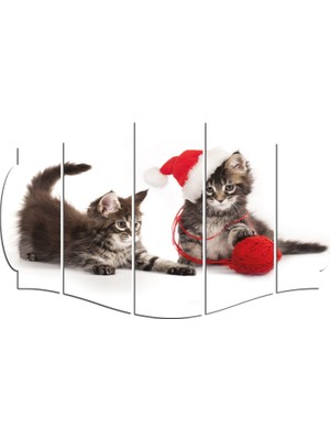 Renkselart Kedi Mdf TABLO-2541 (Model C)