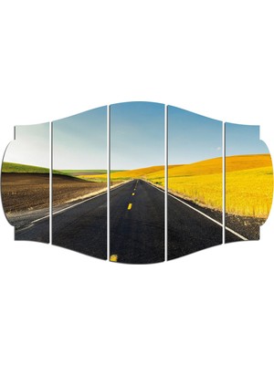 Renkselart Asfalt Yol Mdf TABLO-1475 (Model C)