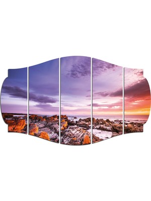 Renkselart Sahil Kıyı Deniz Mdf TABLO-1983 (Model C)