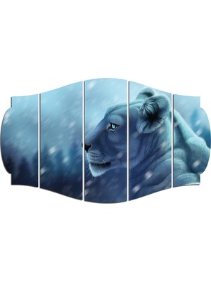 Renkselart Aslan Mdf TABLO-2354 (Model C)