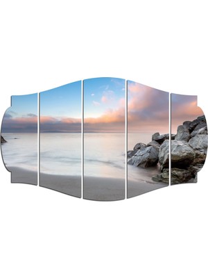 Renkselart Sahil Kıyı Deniz Mdf TABLO-2004 (Model C)