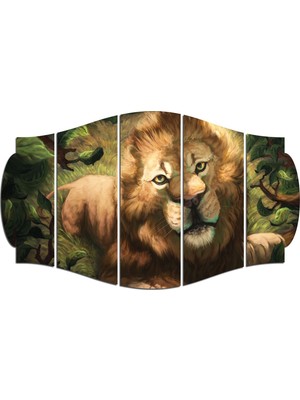 Renkselart Aslan Mdf TABLO-2366 (Model C)