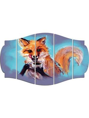 Renkselart Tilki Mdf TABLO-2762 (Model C)