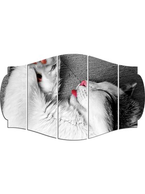 Renkselart Kedi Mdf TABLO-2552 (Model C)