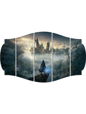 Renkselart Harry Potter Hogwarts Mdf TABLO-2996 (Model C)