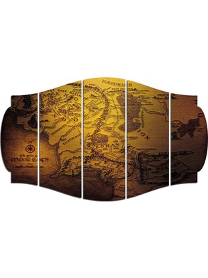 Renkselart Yüzüklerin Efendisi Mdf TABLO-3035 (Model C)