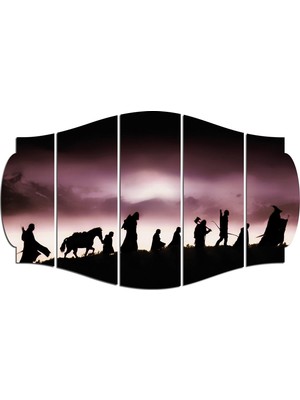 Renkselart Yüzüklerin Efendisi Mdf TABLO-3041 (Model C)