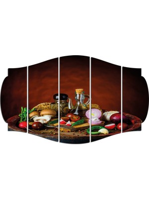 Renkselart Natürmort Mdf TABLO-2850 (Model C)