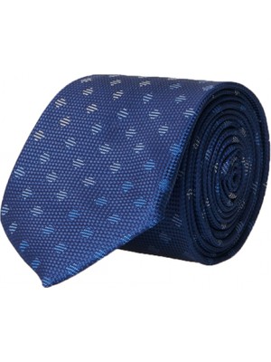 ALTINYILDIZ CLASSICS Erkek Lacivert Desenli Klasik Su Geçirmez Nano Kravat