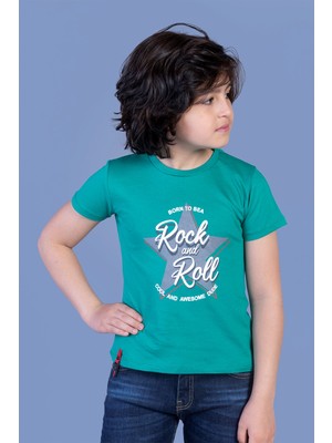 Toontoy Kids Toontoy Erkek Çocuk Yıldız Baskılı Tişört