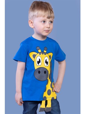 Toontoy Kids Toontoy Erkek Çocuk Zürafa Baskılı Tişört