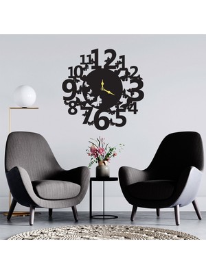 Deko Gonya Rakamlı Kelebekli Duvar Saati