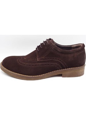 Güvener Kışlık Oxford Erkek Ayakkabı Modeli AU04 Kahve Süet 39