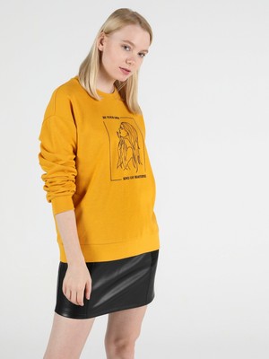 Colin's Sarı Kadın Sweatshirt