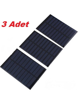 Dünya Magnet 3'lü Güneş Paneli 6V 1W Yüksek Dönüşüm Oranı ile Enerji Tasarrufu