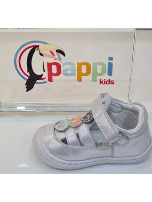 Pappikids K003  Günlük Deri Kız Çocuk Ilk Adım Sandalet Ayakkabı