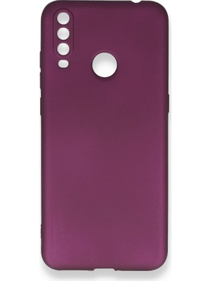 Nevarium General Mobile Gm 10 Kılıf Yumuşak Dokulu Silikon Mürdüm