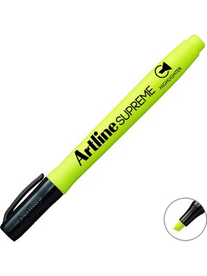 Artline Supreme Sarı Keçeli Kalem 1-4 mm Çizim Kalınlığı Ergonomik Tasarım 1 Adet