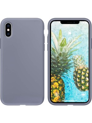 Apple iPhone Xs Kılıf Liquid Lansman Silikon Petrol Mavisi