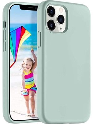 Apple iPhone 12 Mini Kılıf Liquid Lansman Silikon Petrol Mavisi