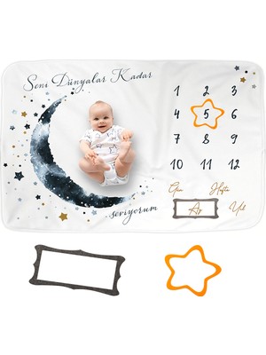 Moky Design Anı Battaniyesi - Özel Kesim Çerçeve Dahil