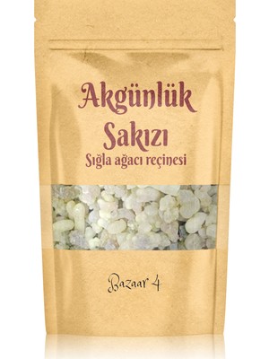 Bazaar 4 Akgünlük Sakızı Sığla Ağacı Reçine Günlük Bitkisi 105 gr