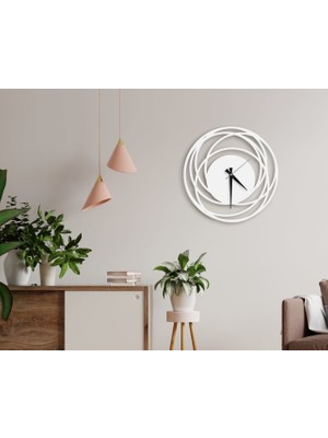 Bk Gift Dekoratif 45CM Ahşap Duvar Saati-64